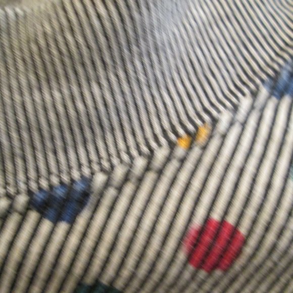 Vtg ESPRIT gray POLKA DOTS long sleeves shirt M - Picture 6 of 15